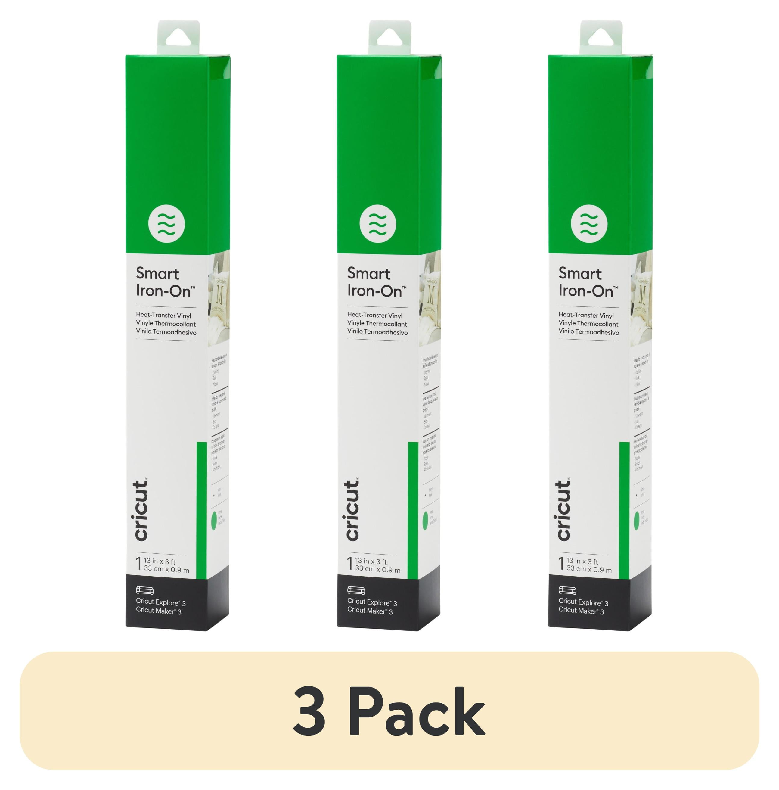(3 pack) Cricut Smart Iron-On Vinyl (3 ft), 13" x 36"