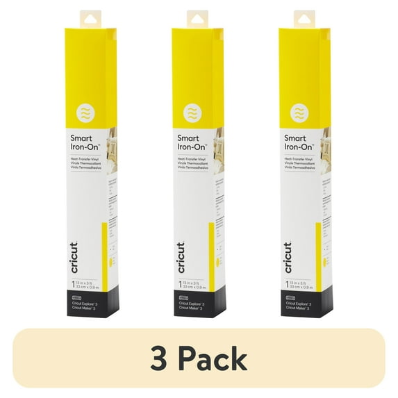 (3 pack) Cricut Smart Iron-On Vinyl (3 ft), 13" x 36"