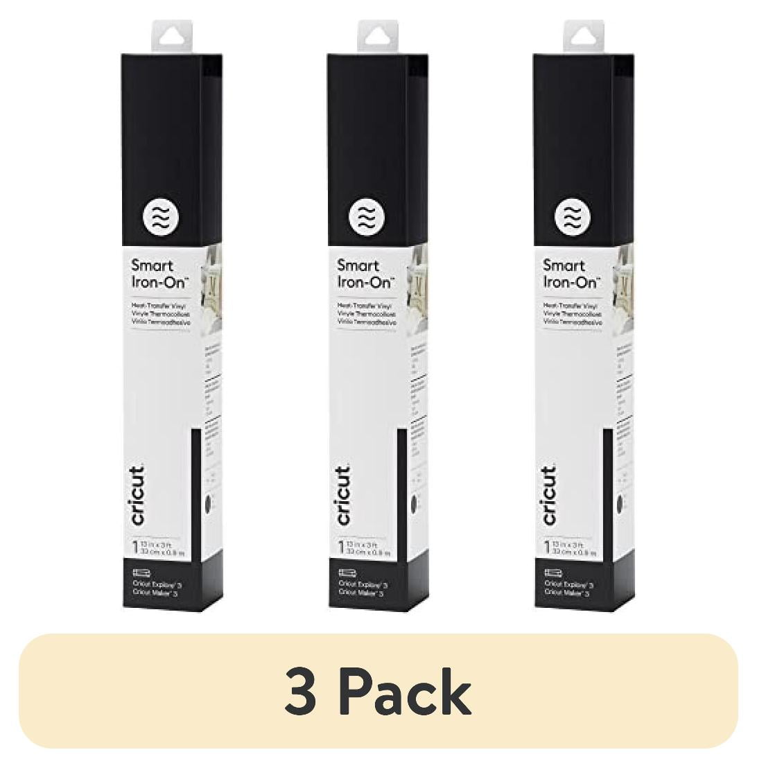 (3 pack) Cricut® Smart Iron-On™ Vinyl (3 ft) - Black, 13" x 36"