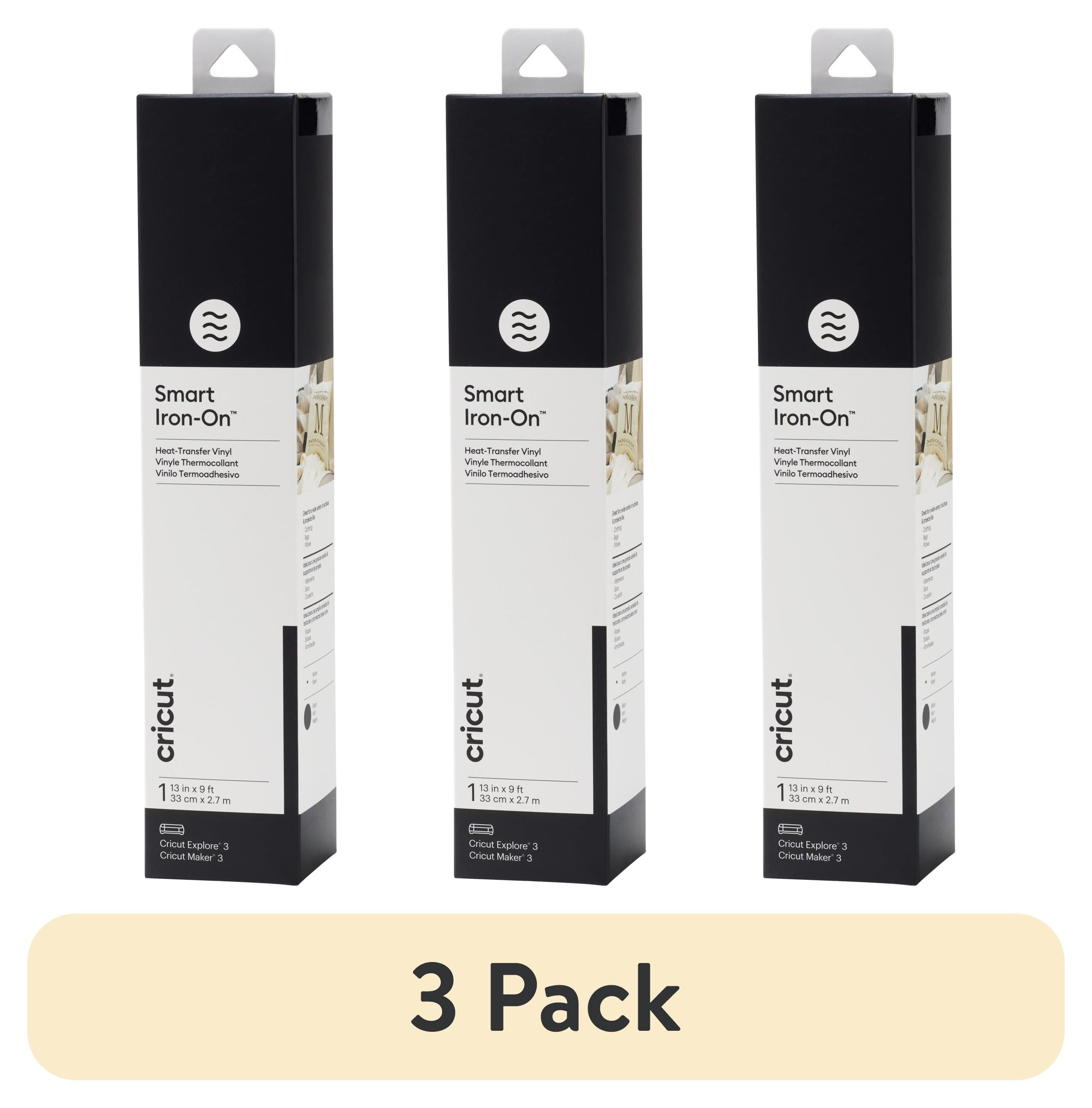 (3 pack) Cricut Smart Iron-On Vinyl (9 ft), 13" x 108"