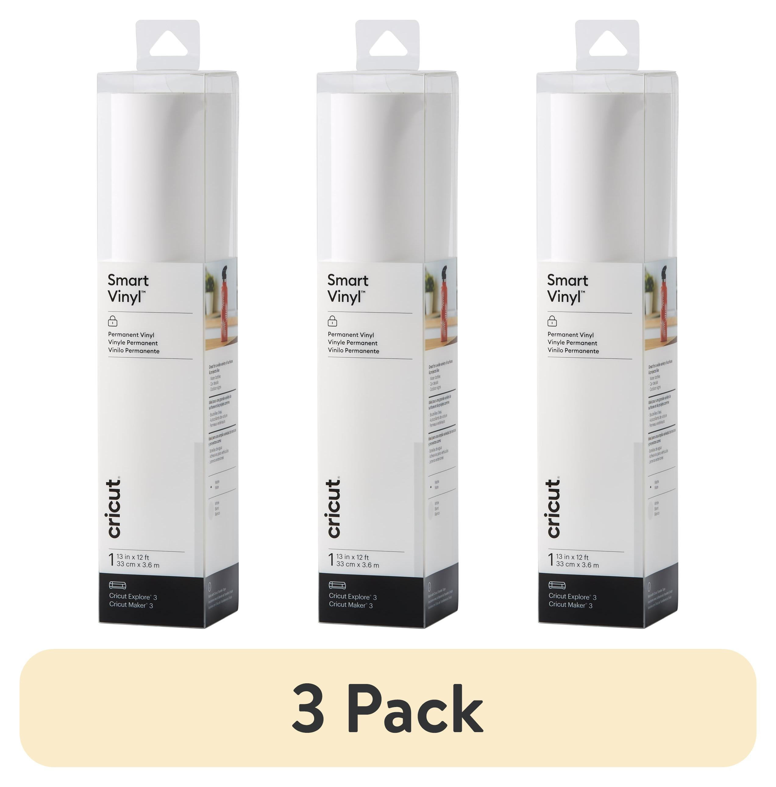 (3 pack) Cricut Smart Vinyl Permanent (12 ft), 13" x 144"