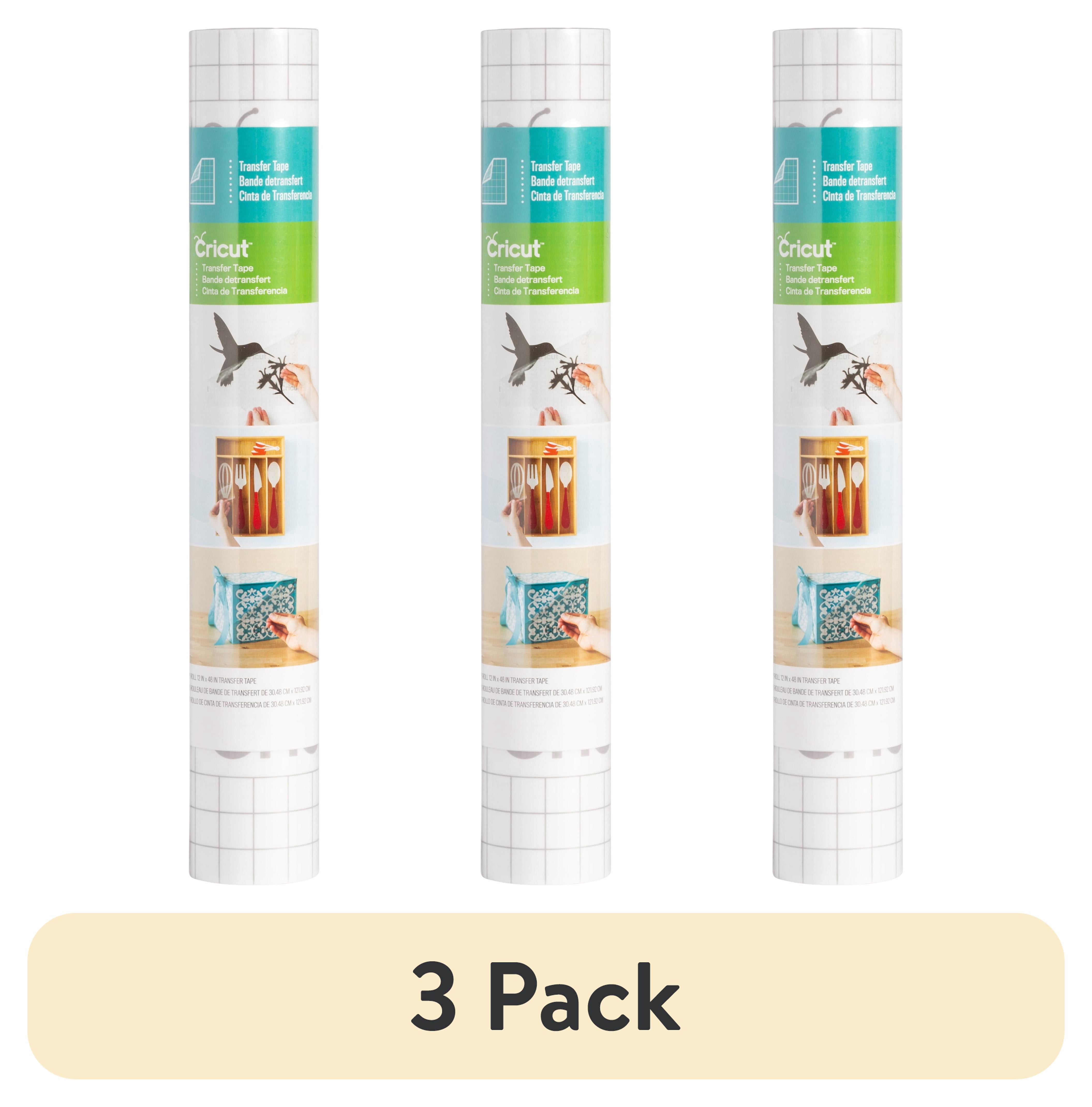 (3 pack) Cricut Vinyl Transfer Tape 12''X48''