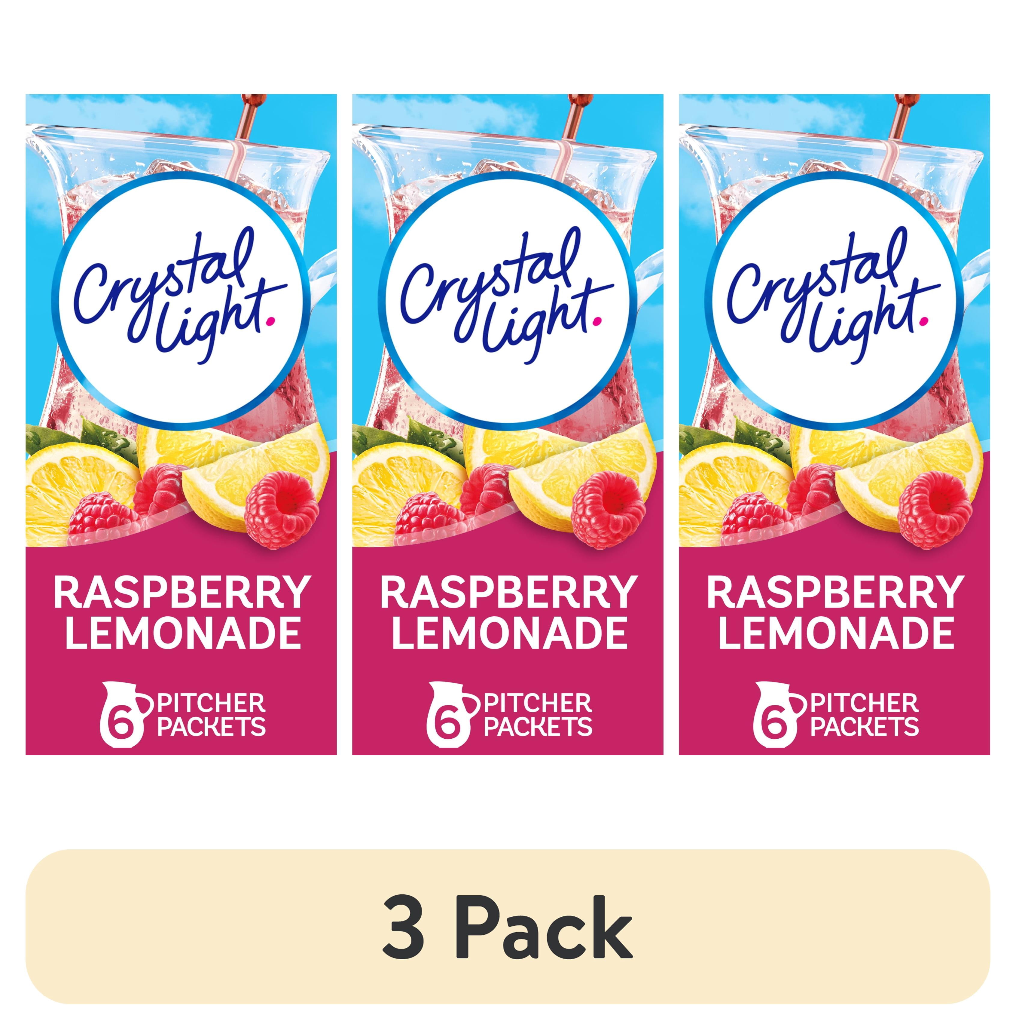 Crystal Light Packets Raspberry (3 pack) Crystal Light Drink Mix, 6 Pitcher Packets, for Flavorful ...