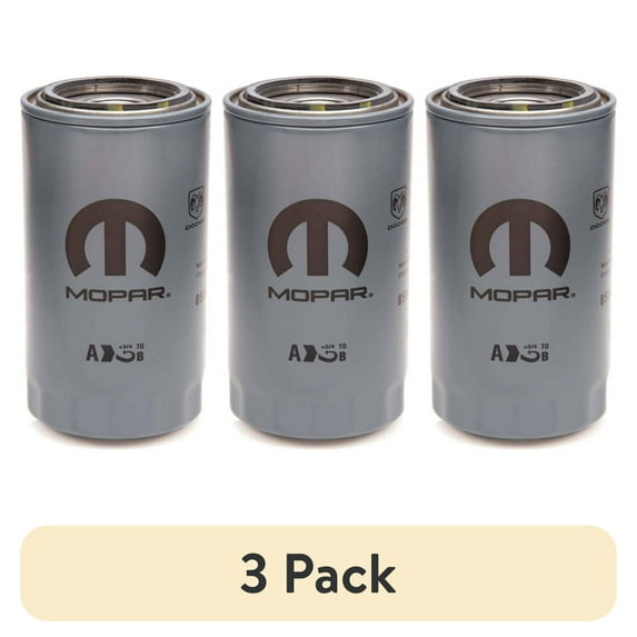 (3 pack) Cummins-Mopar Original Equipment MO-285 Oil Filter Fits select: 2006 DODGE RAM 2500, 2022-2023 RAM 2500