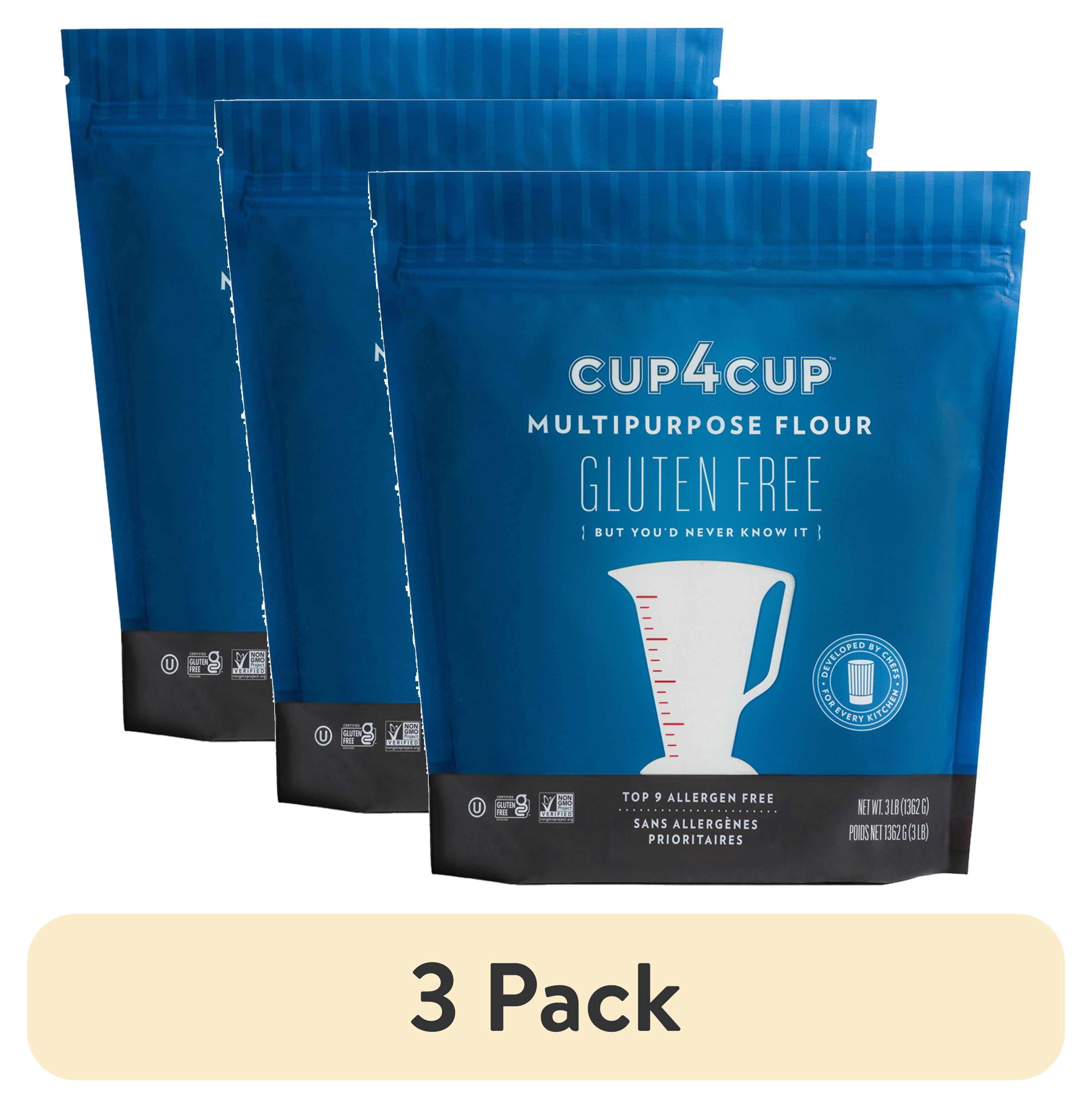 (3 pack) Cup 4 Cup Gluten Free Multipurpose Flour Blend, 3 lb Resealable Bag