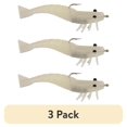 thumbnail image 1 of (3 pack) D.O.A. Soft Plastic Shrimp 3" Clear Chartreuse Tail, 3 Count, 1 of 10