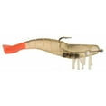thumbnail image 1 of (3 pack) D.O.A. Soft Plastic Shrimp 3" Clear Fire Tail, 3 Count, 1 of 4