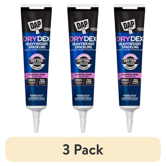 (3 pack) DAP DryDex 5.5 oz Pink/White Dry Time Indicator Spackling Plaster