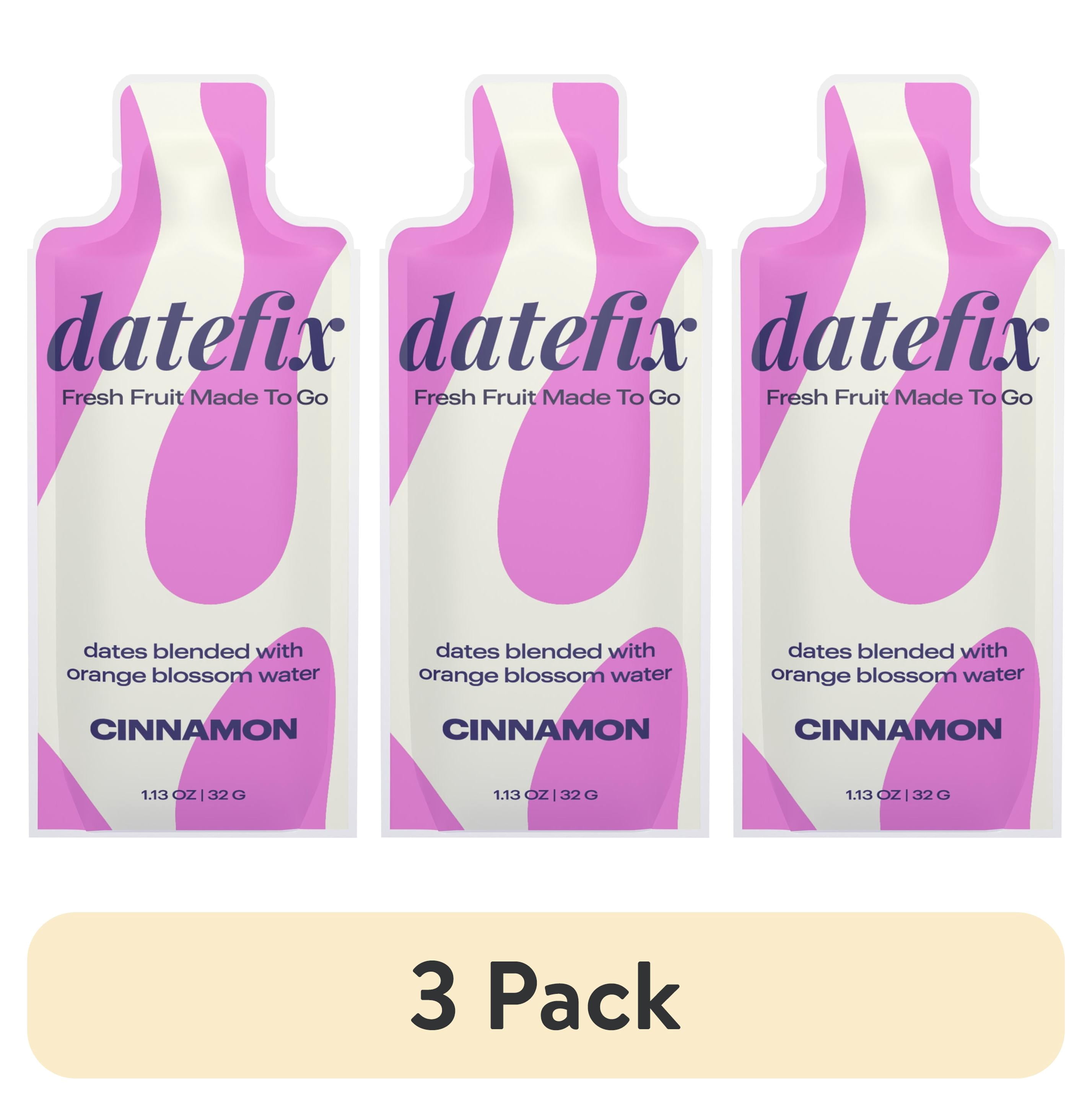 (3 pack) DATEFIX® Cinnamon Whole Food Energy Snack, 1.13 oz Pouch