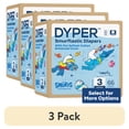 thumbnail image 1 of (3 pack) DYPER Cotton-Enhanced Diapers Smurfs Edition, Size 3, 66 Count (Select for More Options), 1 of 11