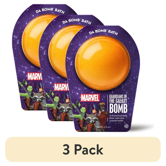 (3 pack) Da Bomb Bath Fizzers Guardians of the Galaxy Bath Bomb, 6.5oz