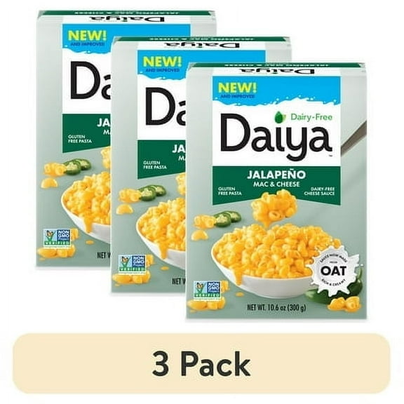 (3 pack) Daiya Dairy Free Jalapeo Vegan Mac & Cheese 10.6 oz, Shelf Stable