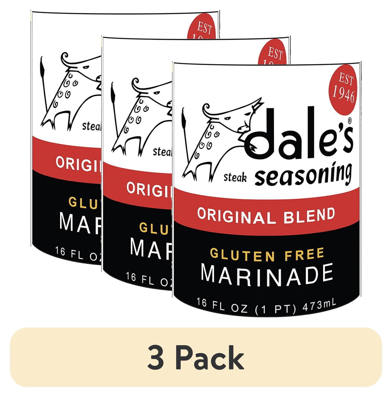 (3 pack) Dale's Seasoning, Steak Seasoning, 16 fl. oz. Bottle, Liquid Marinade