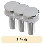 (3 pack) Danco 1-3/4 inch Rust Resistant Plastic Kitchen Sink Hole Cover in Chrome, 3" Height (89344)
