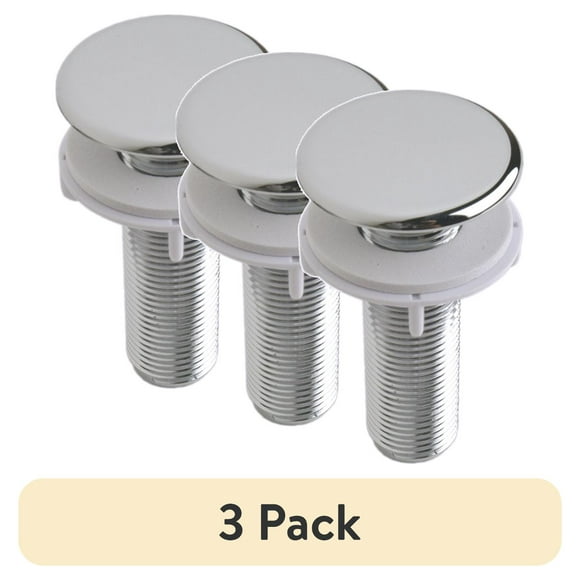 (3 pack) Danco 1-3/4 inch Rust Resistant Plastic Kitchen Sink Hole Cover in Chrome, 3" Height (89344)