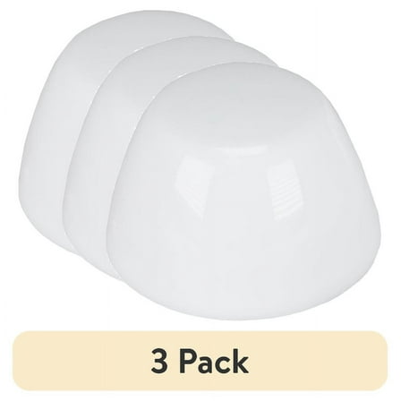 (3 pack) Danco 80821 Universal Round Plastic Snap-on Toilet Bolt Caps in White (2-Pack)