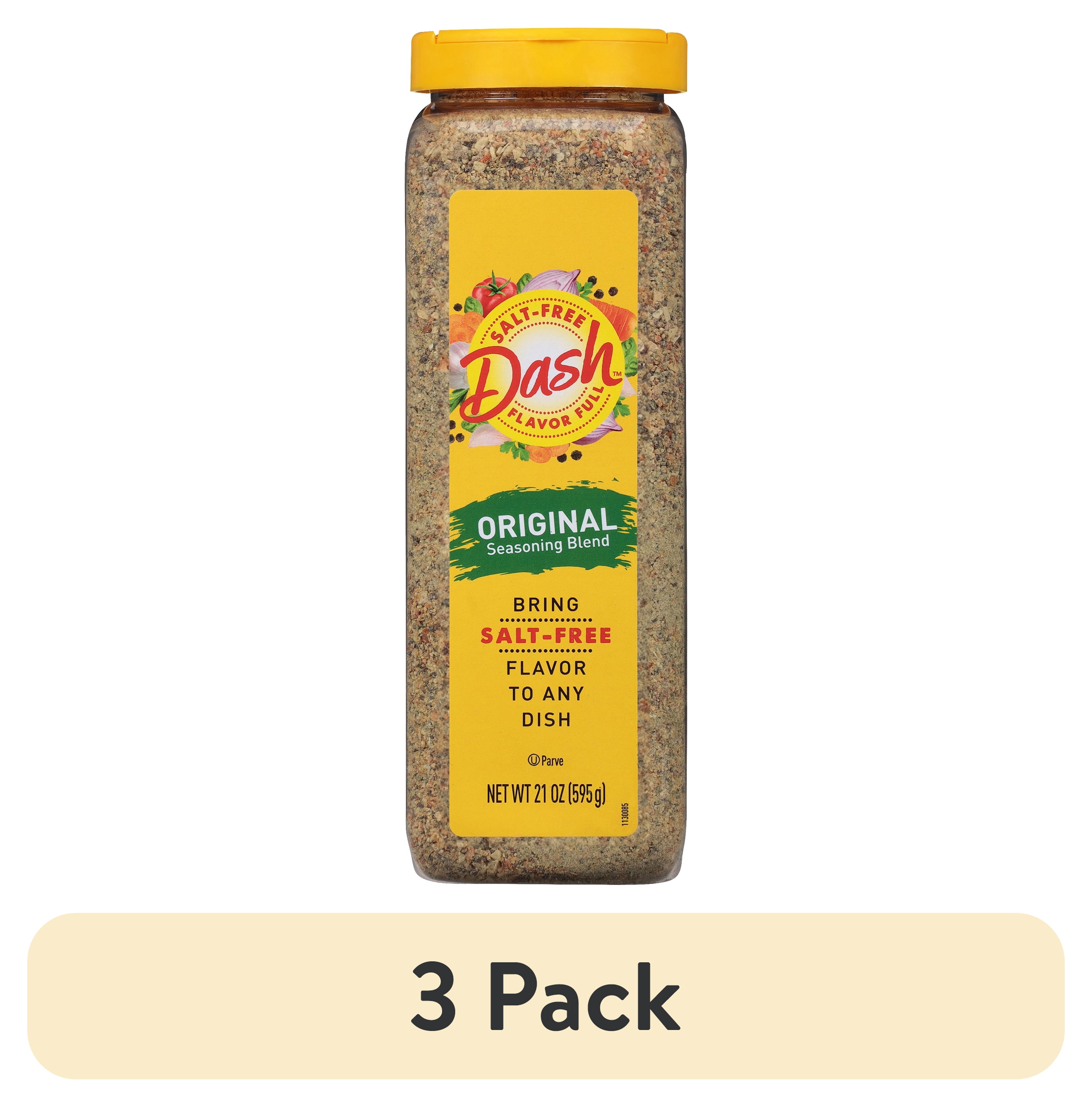 (3 pack) Dash Original Seasoning Blend, Salt-Free, Kosher, 21 oz Shaker