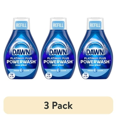 (3 pack) Dawn Spray Dish Soap Refill, Fresh Scent, 16 fl oz