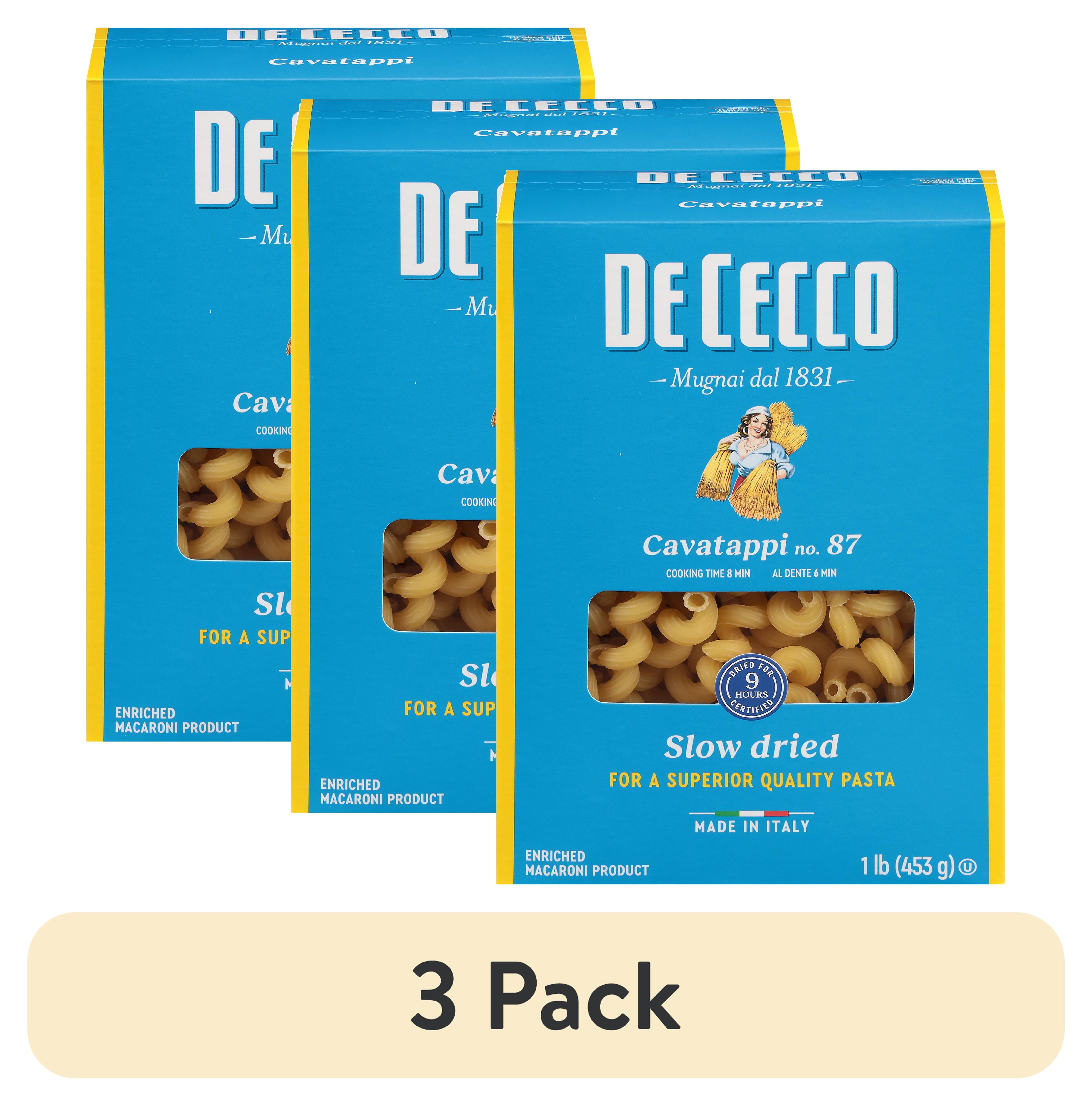 (3 pack) De Cecco Cavatappi No. 87 Pasta, 16 oz
