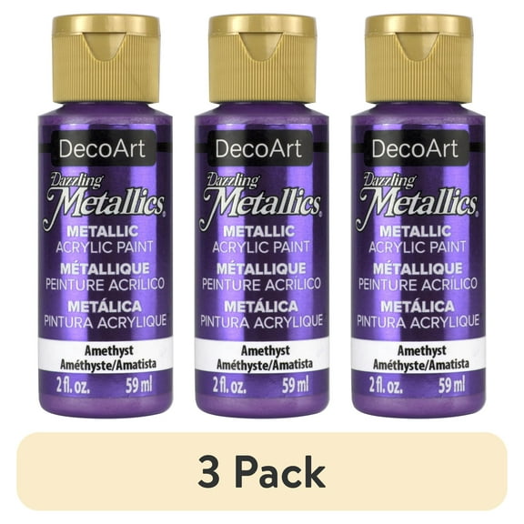DecoArt Dazzling Metallics Acrylic Paint, 2 oz., Amethyst