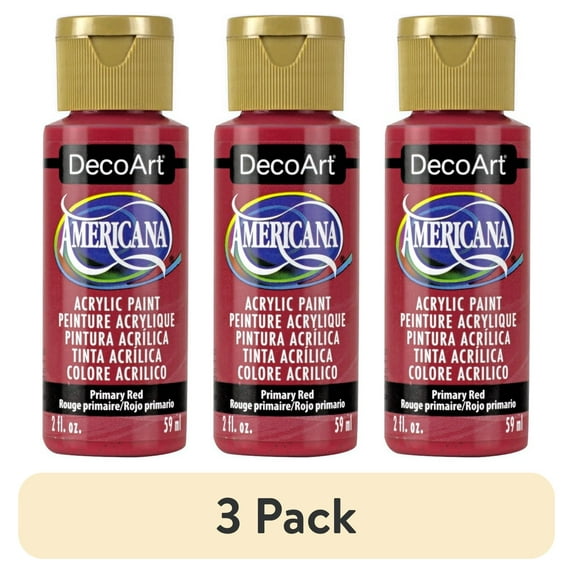 DecoArt Americana Acrylic Paint, 2 oz, Red Color Family, Matte Finish