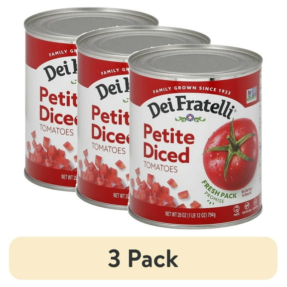 (3 pack) Dei Fratelli Petite Diced Tomatoes, 28 Oz