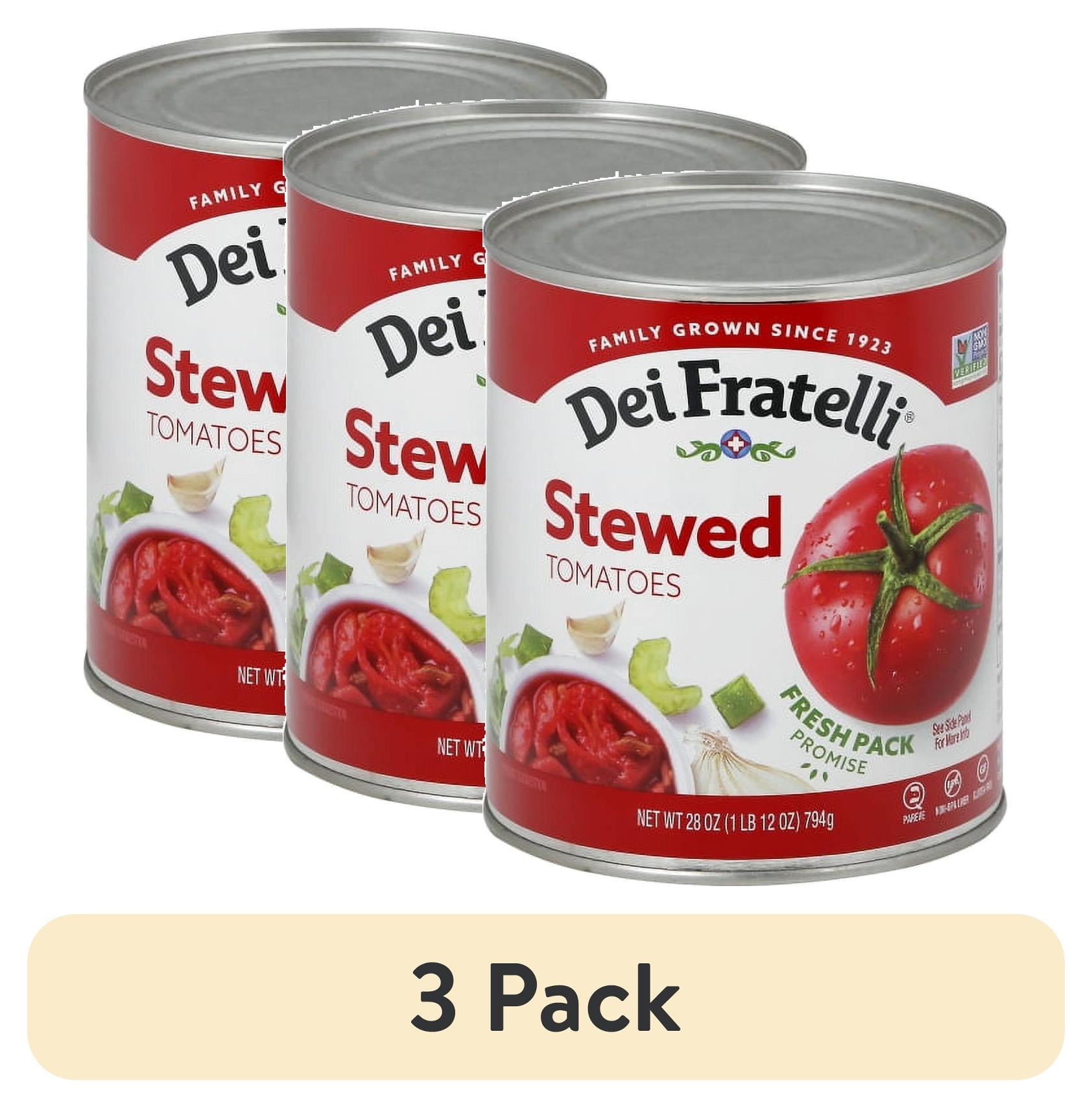 (3 pack) Dei Fratelli Stewed Tomatoes, 28 Oz