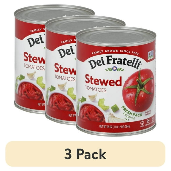 (3 pack) Dei Fratelli Stewed Tomatoes, 28 Oz