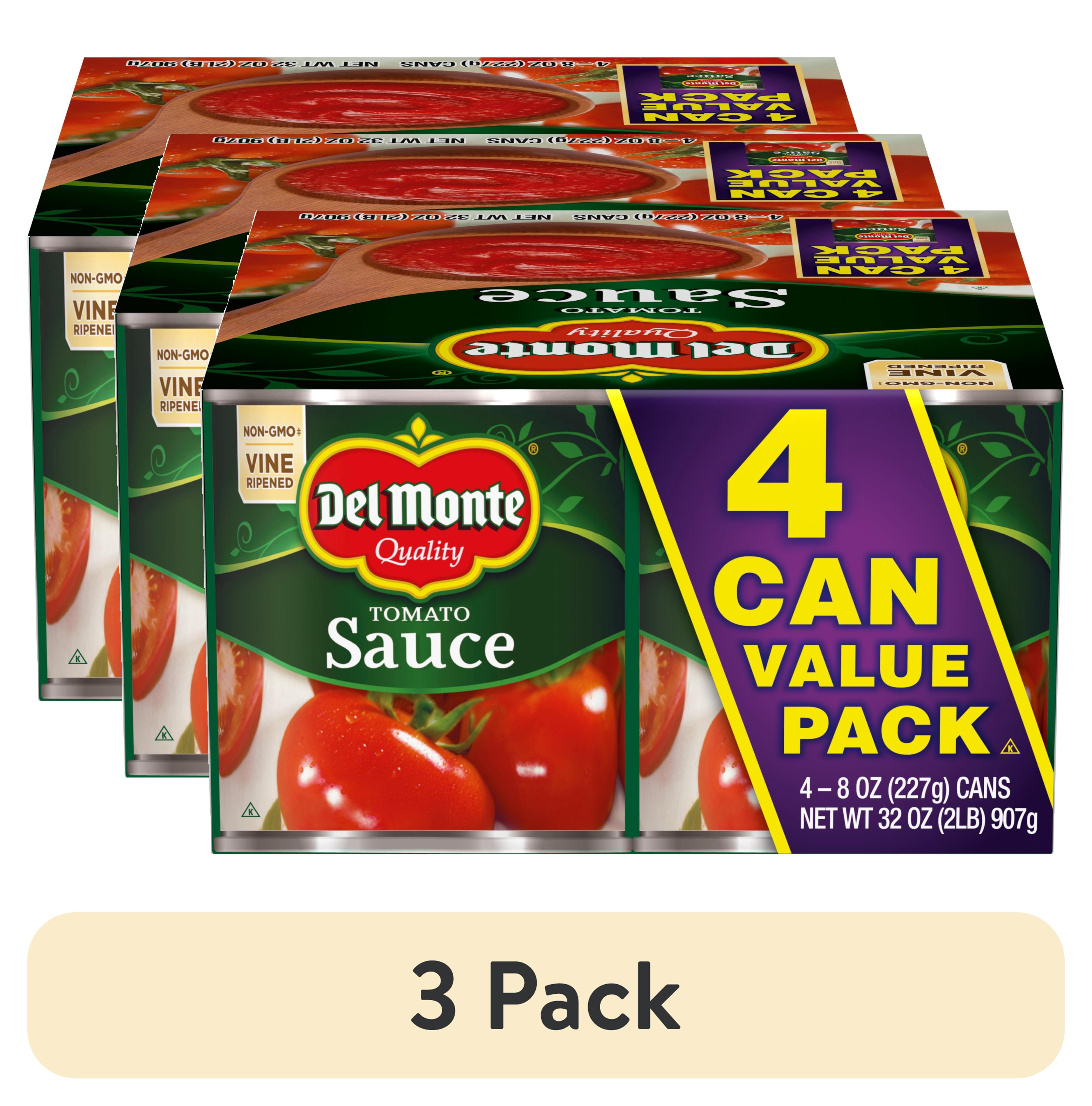 (3 pack) Delmonte Tomato Sauce 4-8oz., Can