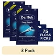 thumbnail image 1 of (3 pack) DenTek Complete Clean Easy Reach Floss Picks, No Break & No Shred Floss, 75 Count, 1 of 12