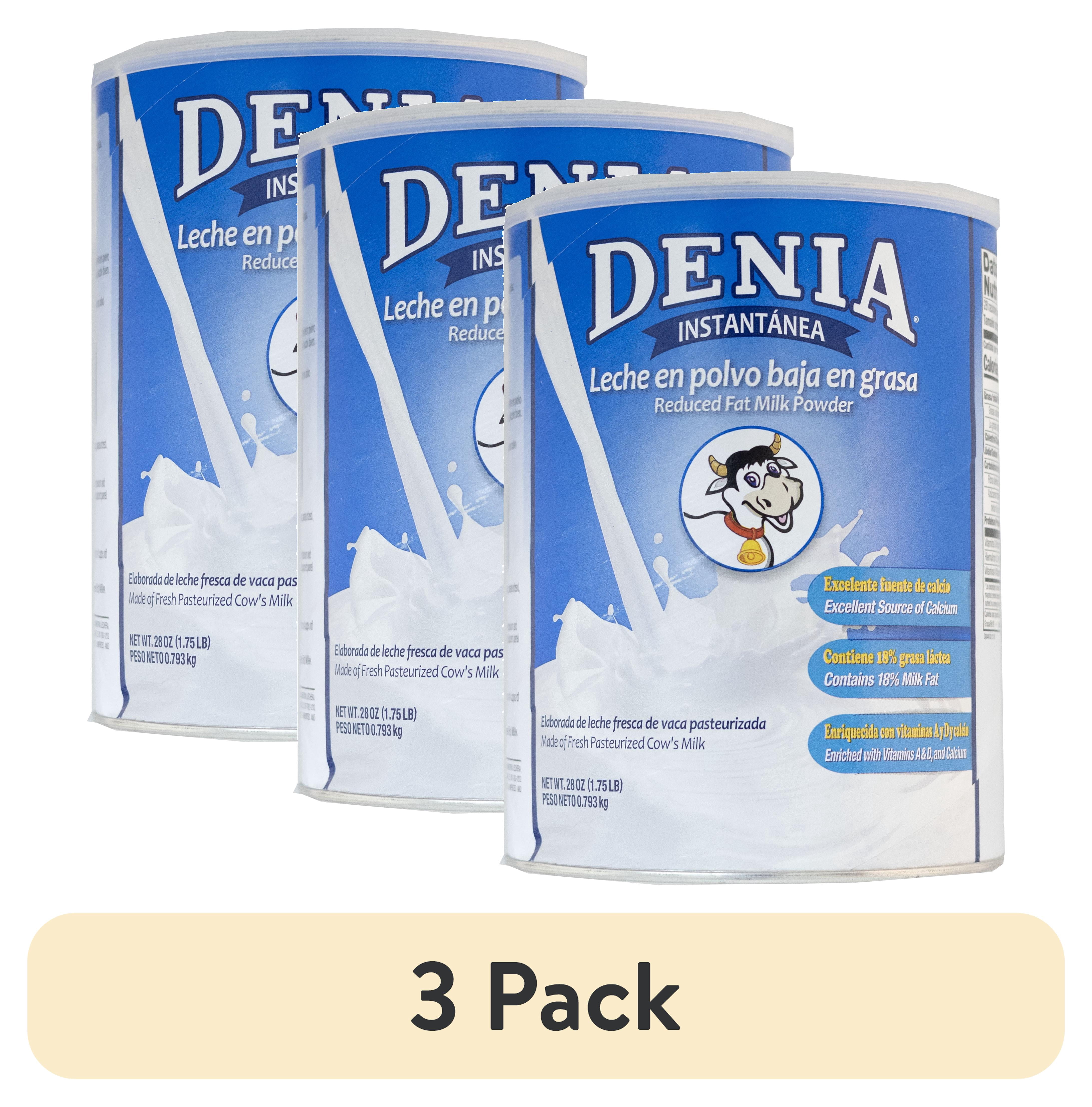 (3 pack) Denia Instant Reduced Fat Powder Milk Pasteurized, and Homogenized, 1.75 lbs.