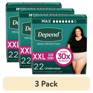 Depend Fresh Protection Incontinence Underwear for Women, Adult