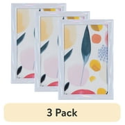 (3 pack) DesignOvation 4x6 Linear Iridescent Decorative Tabletop Picture Frame