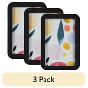 (3 pack) DesignOvation 4x6 Rounded Basic Black Decorative Tabletop Picture Frame