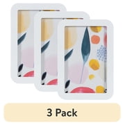 (3 pack) DesignOvation 4x6 Rounded Basic White Decorative Tabletop Picture Frame
