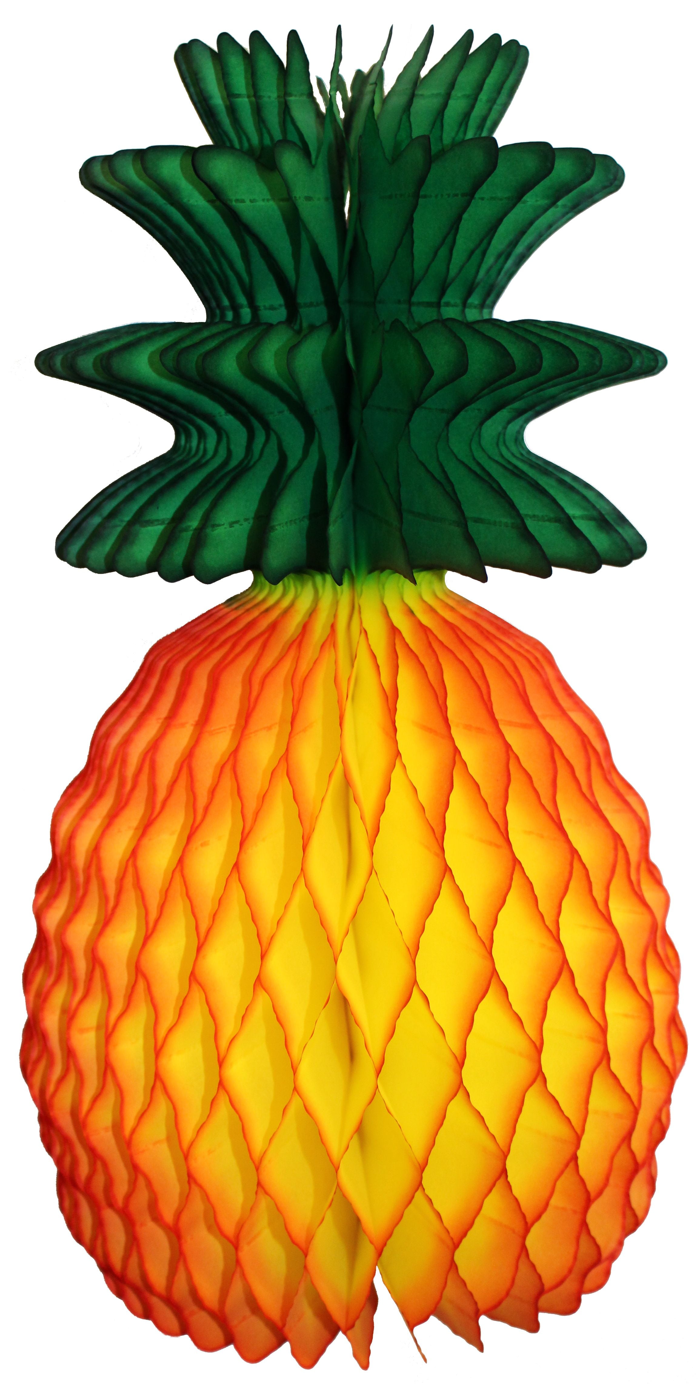 3-pack Devra Party 13 Inch Honeycomb Tissue Paper Pineapple Decoration