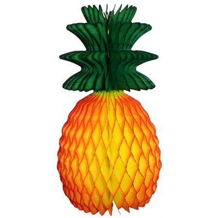3-pack Devra Party 13 Inch Honeycomb Tissue Paper Pineapple Decoration