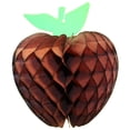 thumbnail image 1 of 3-pack Devra Party 7 Inch Honeycomb Tissue Paper Apple Decoration, Brown, 1 of 1