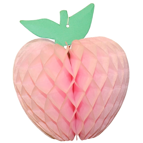 3-pack Devra Party 7 Inch Honeycomb Tissue Paper Apple Decoration, Light Pink