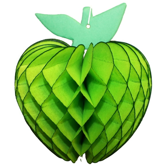 3-pack Devra Party 7 Inch Honeycomb Tissue Paper Apple Decoration, Lime