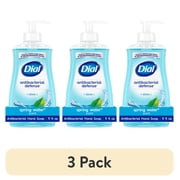 (3 pack) Dial Antibacterial Defense Spring Water Liquid Hand Soap, 11 fl oz