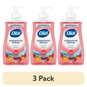 3 pack Dial Antibacterial Defense Pomegranate & Tangerine Liquid Hand Soap, 11 fl oz