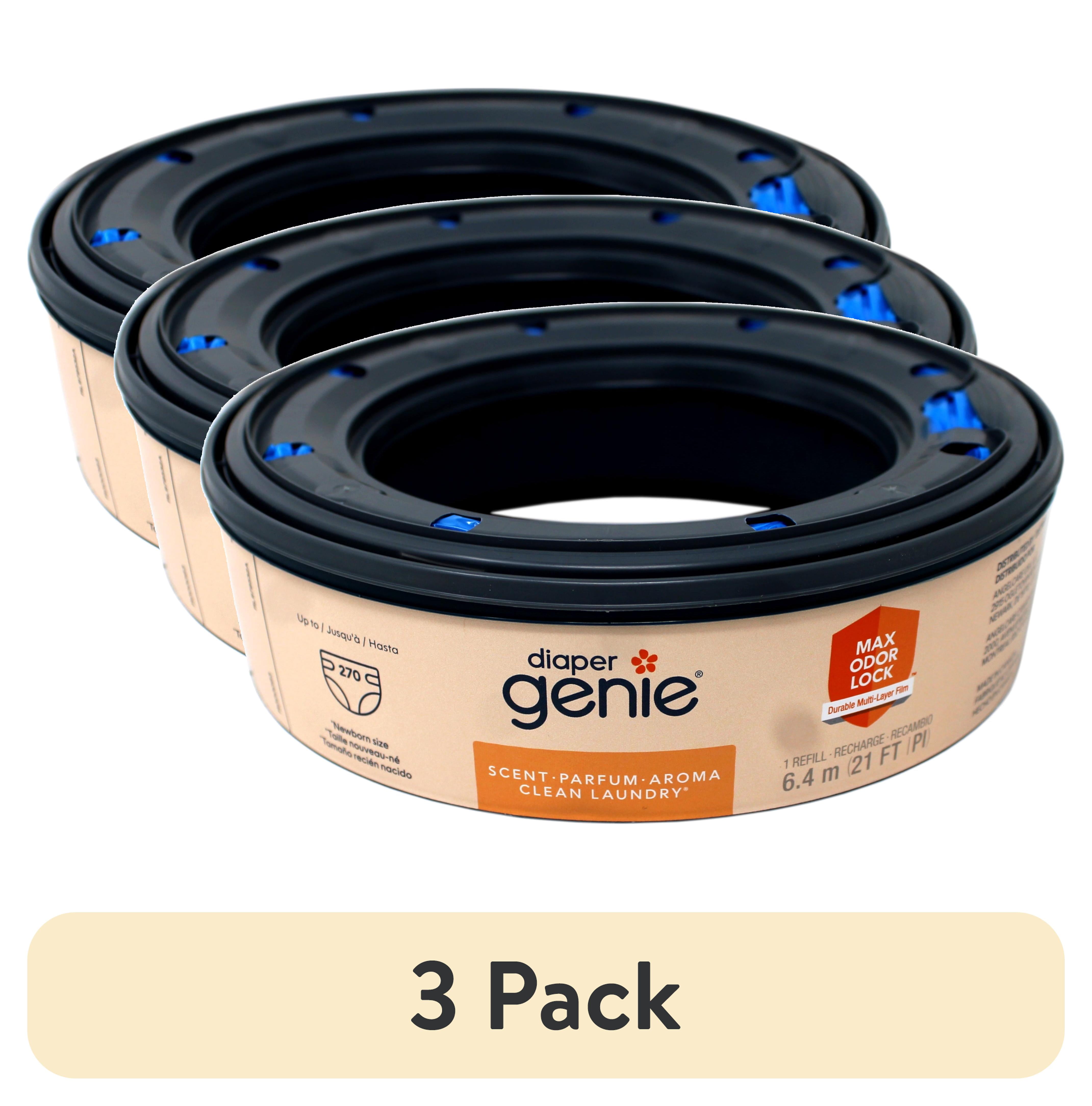 4 pack) Diaper Genie Refill, Clean Laundry Scent, Max Odor Lock