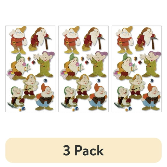 (3 pack) EK Disney Dimensional Stickers-7 Dwarves