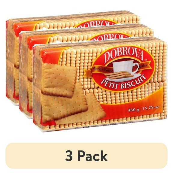 (3 pack) Dobrova Petit Biscuits, 15.87 oz
