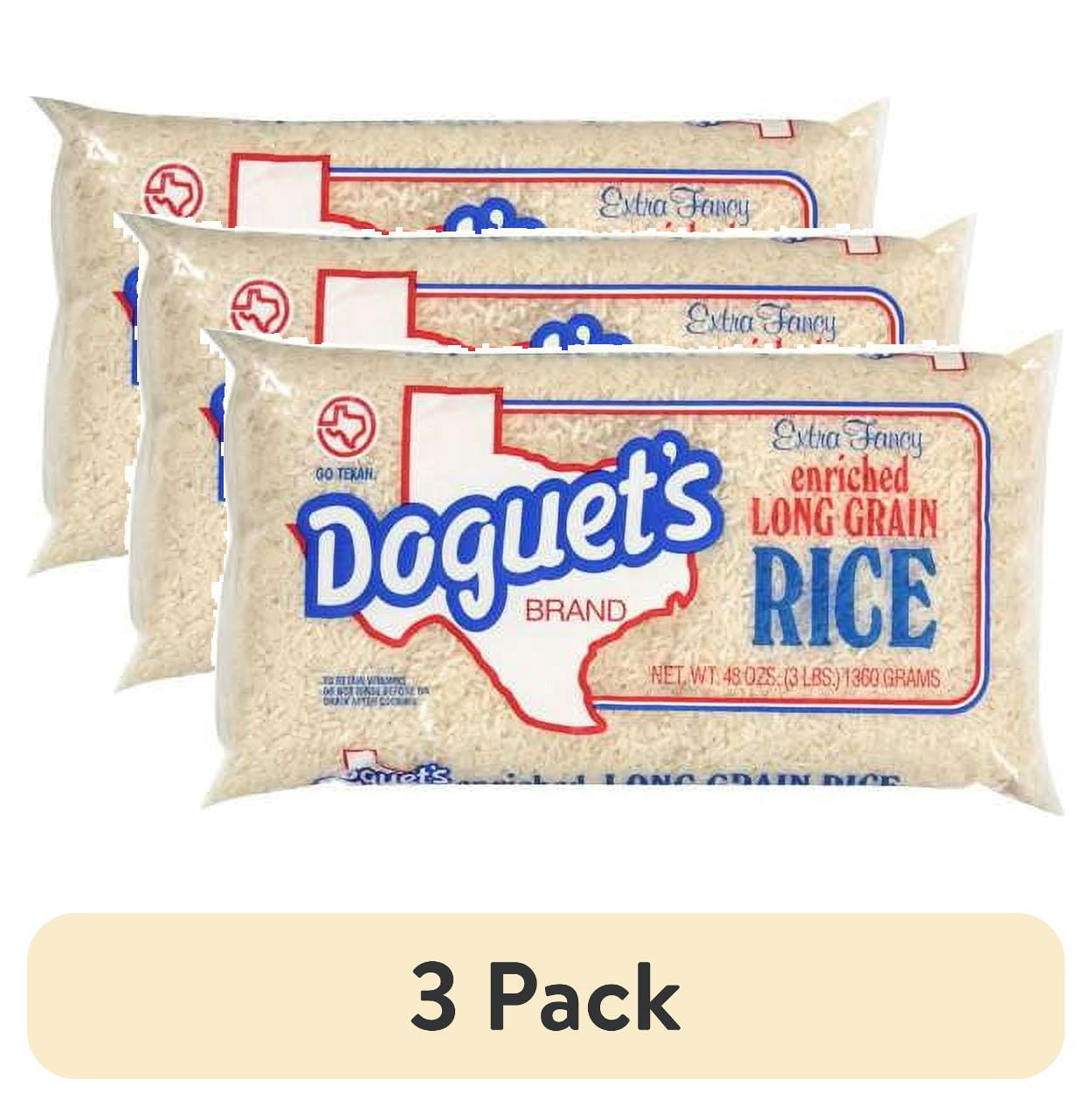 (3 pack) Doguet's Extra Fancy Enriched Long Grain Rice, 48 oz