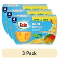 thumbnail image 1 of (3 pack) Dole Fruit Bowls Snacks Diced Mango in 100% Juice*, 4 oz Cups (4 Pack), 1 of 13