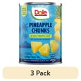 thumbnail image 1 of (3 pack) Dole Pineapple Chunks in 100% Pineapple Juice, 20 oz Can, 1 of 11