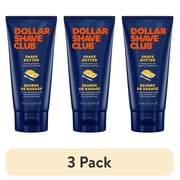 3 pack Dollar Shave Club Smooth Shave Butter 6 fl oz for Precision Shaving