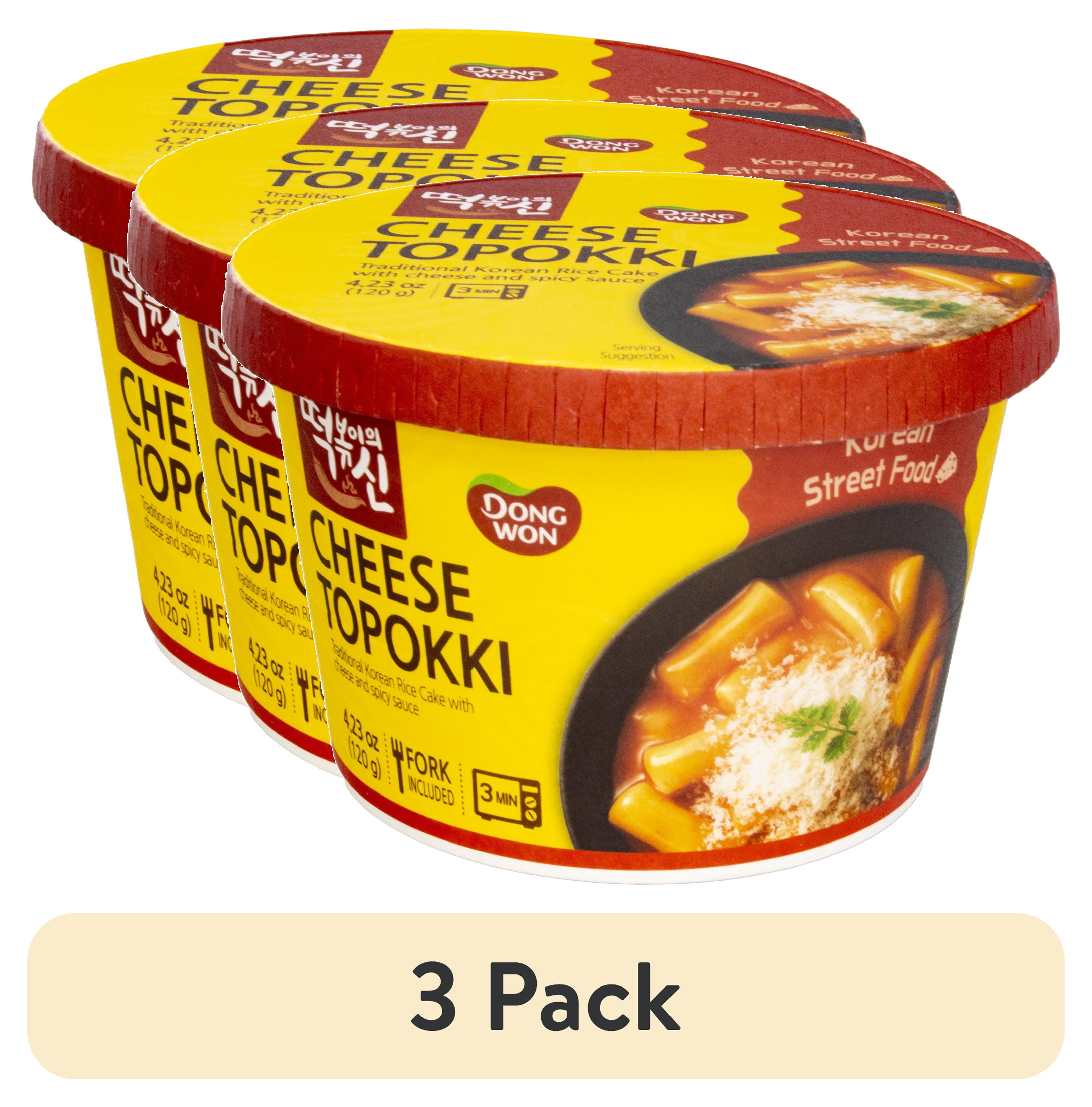 (3 pack) Dongwon Cheese Topokki Cup, 4.23 Oz